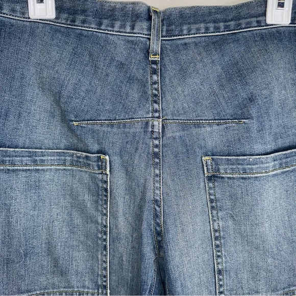 Nili Lotan Emerson Wide Barrel Leg Denim Jeans Pants-Classic Wash-Size 30 - Picture 8 of 15